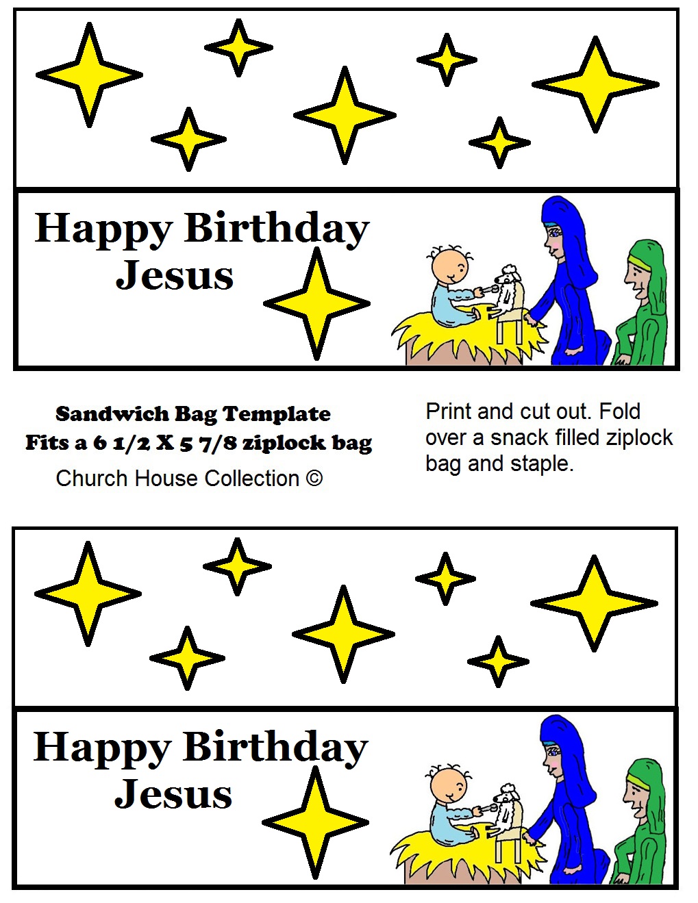 Happy Birthday Jesus Snack For Kids